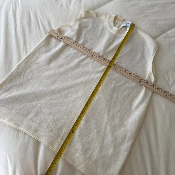 white tunic‎ top 1980s vintage - Picture 4 of 5